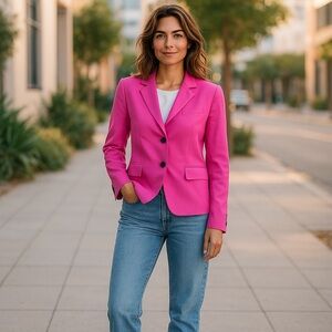 Jones New York Suit Jacket Size 8 Polyester Barcelona New With Tags MSRP $199